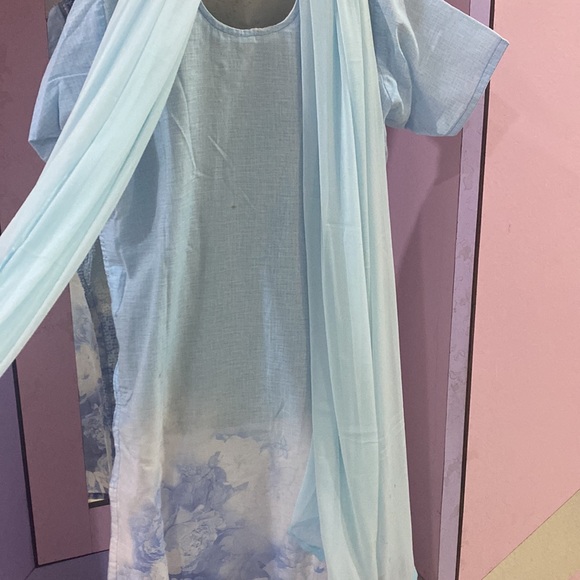 Fully sequins embroidered 3 piece stitched salwar kurta dupatta set - Picture 10 of 13